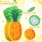 Fruit Pinata Summer Theme Includes Stick Blindfold Confetti Summer Fruit Theme Pinata Birthday Party Supplies for Birthday Party Carnival Beach Decor(Pineapple)